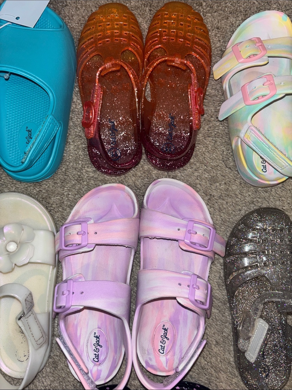 Girls Sandals Lot Assorted Colors - Picture 5 of 5